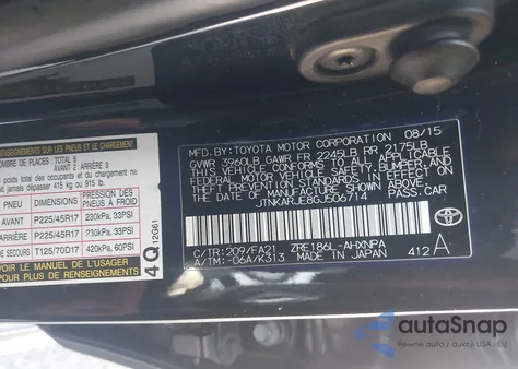 2016 Scion Im from USA, damaged, VIN JTNKARJE8GJ506714